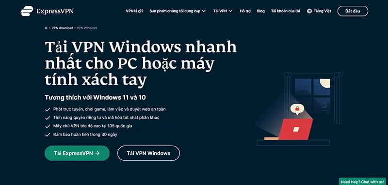 Chọn tải VPN Windows